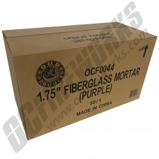 1.75" Premium Purple Fiberglass Mortar Tubes 50ct Case (Low Cost Shipping)